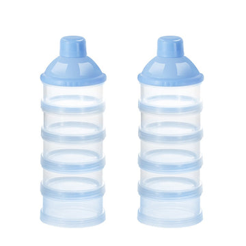 Accmor Formula Dispenser On The Go, 5 Layers Stackable Formula Container For Travel, Baby Milk Powder Kids Snack Container, Bpa