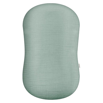Muslin Baby Lounger Cover, Soft Breathable Newborn Lounger Pillow Cover For Boys Girls Infant (Sage)