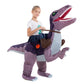 Hsctek Inflatable Dinosaur Costume Kids For Boys Girls, Blow Up Riding Velociraptor Costume Children, Ride On Dinosaur Halloween