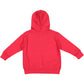 Rabbit Skins Toddler Full-Zip Fleece Hooded Sweatshirt, Red, 2T, Small