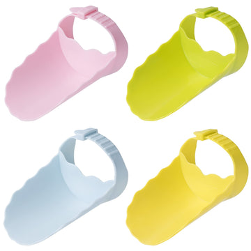 Oiiki Faucet Extenders For Toddler Kids Children Hand Washing, 4 Pack Silicone Sink Faucet Extender Wash Helper, Kitchen Bathroo
