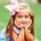 Wee Ones Girls' Classic Grosgrain Hair Bow With Scalloped Edges And Plain Wrap Center On A Weestay Hair Clip, King, Sage