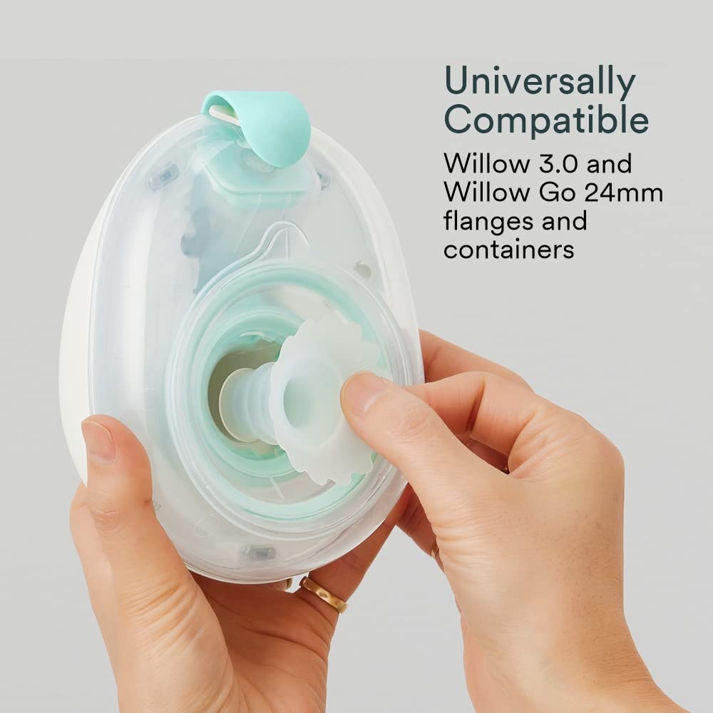 Willow Breast Pump Sizing Insert, 17Mm, 2 Ct, Flange Inserts For Breast Pump, Improves Fit And Comfort For Breast Pumping Moms,