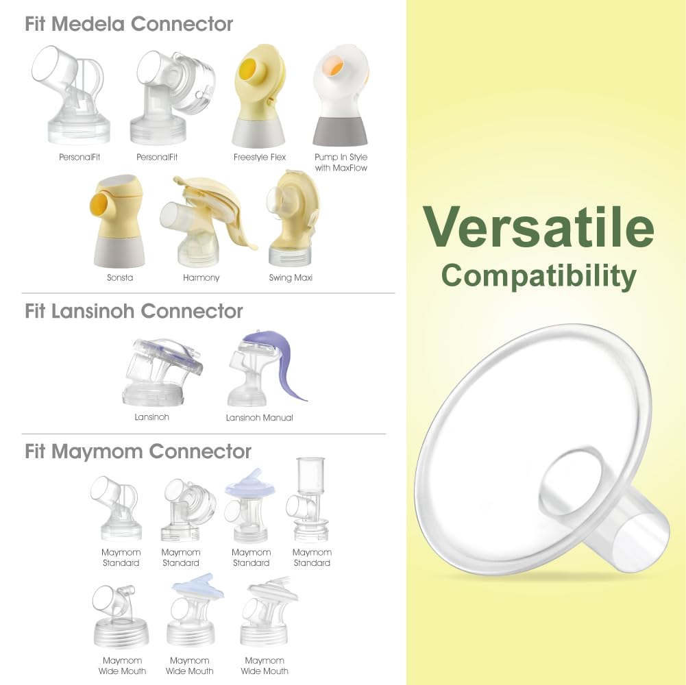 Maymom Myfit Crater Series 11Mm Two-Piece Design Small Breastshield Compatible With Medela Breast Pumps; Not Original Medela Pum