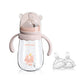 Potato Glass Baby Bottles, Anti-Colic Breastfeeding Bottles With Fast Flow Nipple, Suitable For Babies 6-12 Months, 2 Replaceabl