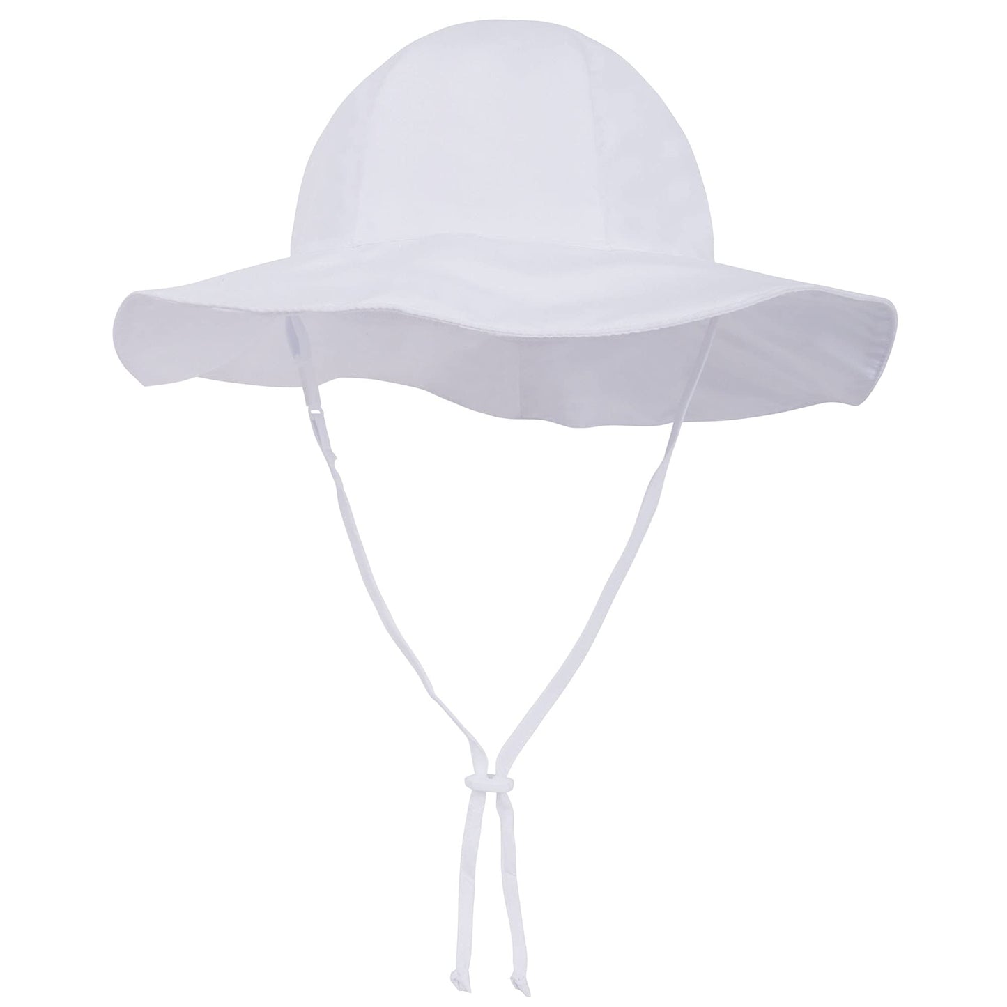 Simplikids Upf 50+ Uv Sun Protection Wide Brim Baby Sun Hat,White,12-24 Months