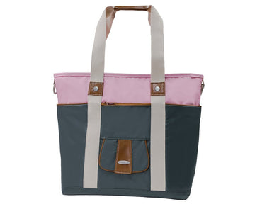 Vilah Bloom Harbor Side Tote Diaper Bag, Pink Elephant