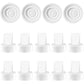 10pcs Duckbill Valves and 4pcs Silicone Membrane Replacement Parts Compatible with Spectra S1 S S2 9 Plus Breast Pumps,Not Origi