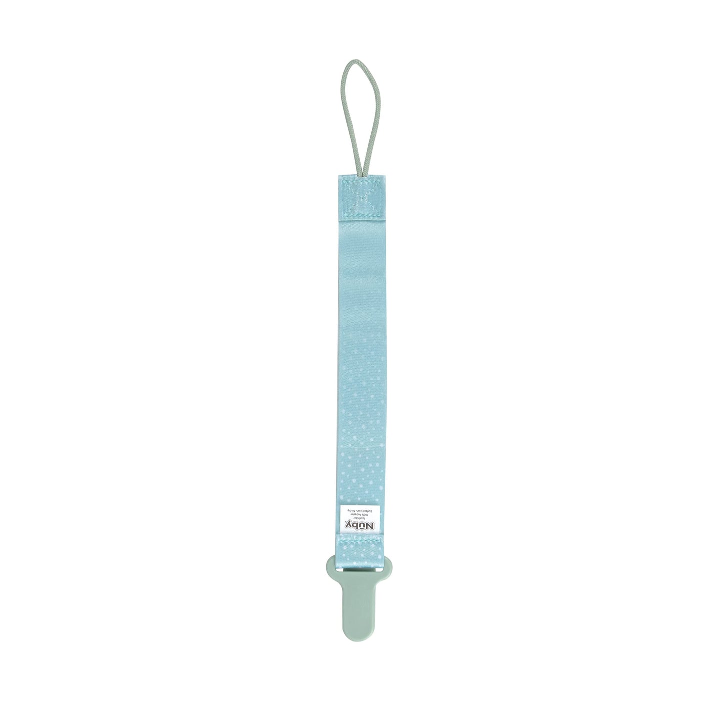 Nuby Pacifinder Baby Pacifier Clip - (2-Pack) - Pacifier Holder Clip With Convenient Hook Loop - Green Dots And Pink Xos