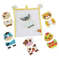 Alex 200103-1 Bath Barnyard Stickers in The Tub, Multicolor Kids Bath Activity
