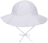 Simplikids Upf 50+ Uv Sun Protection Wide Brim Baby Sun Hat,White,12-24 Months
