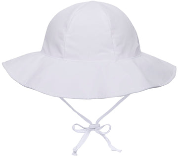 Simplikids Upf 50+ Uv Sun Protection Wide Brim Baby Sun Hat,White,12-24 Months