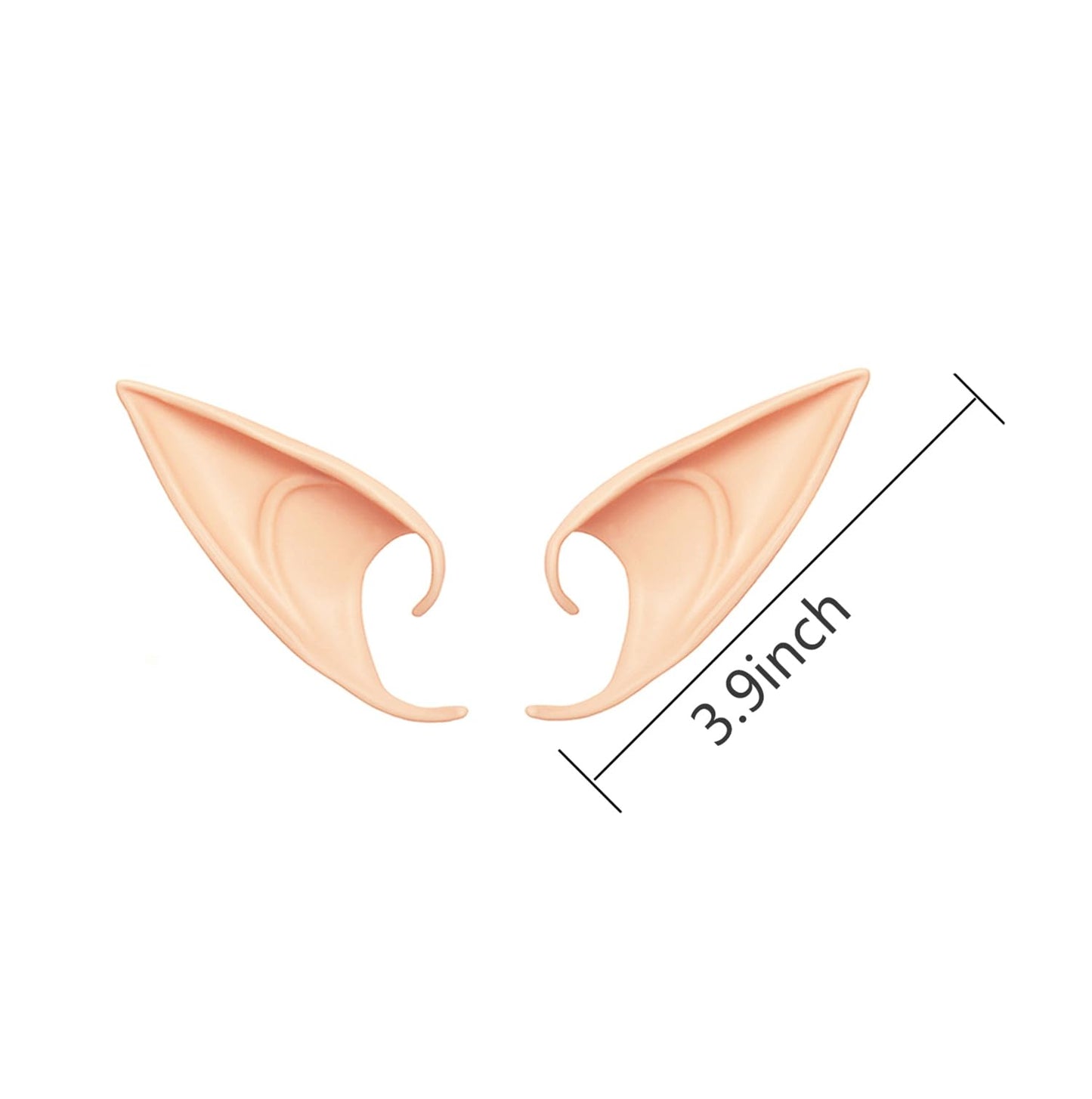 Jxpinet 2 Pairs Cosplay Fairy Pixie Elf Ears For Party Dress Up, Costume Masquerade Accessories, Long Style