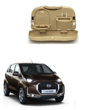 Stylish Foldable Compact Car Back Seat Tray for Food/Drinks/Cup/Bottle Holder Universal Pack of 1 Suitable for Datsun RediGO