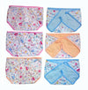 Chinmay Kids New Born Washable Reusable Plastic Diaper/Langot  M (6 Pieces) Fancy Plastic (Colour May Vary/Assorted Colours)