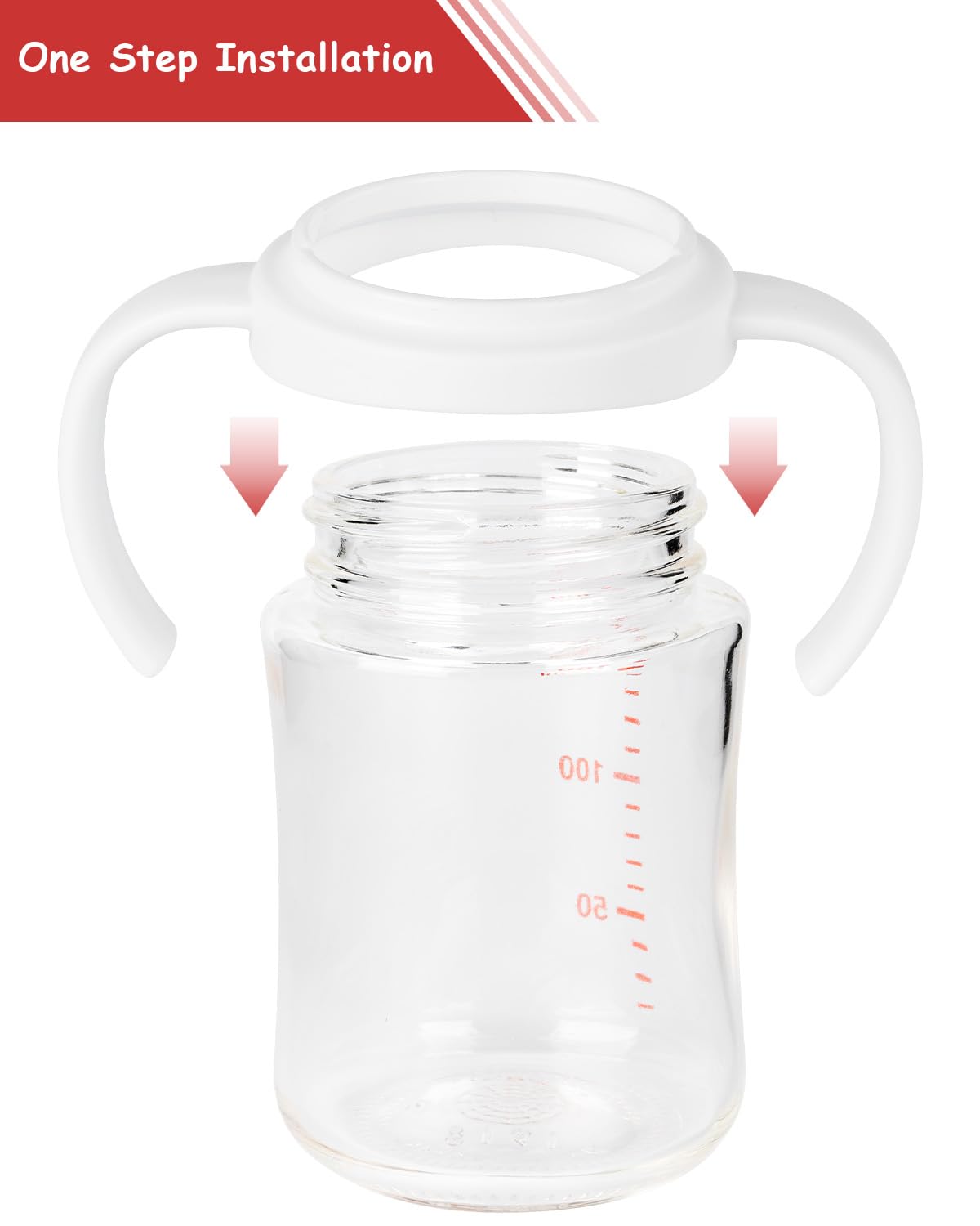 4 Pack Baby Bottle Handles For Pigeon Bottle, Bottle Holder For Newborn