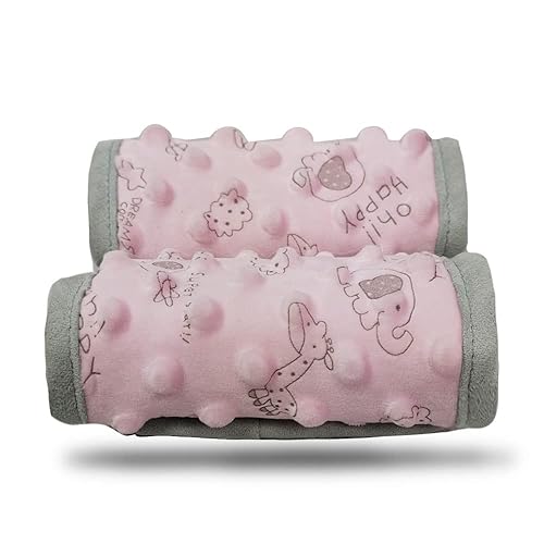 Dodo Nici Car Seat Strap Cover For Baby, Seat Belt Cover Cushion, Belt Pads Fit Baby Carrier/Pushchair/Stroller, Cozy Peace Dott