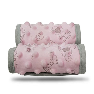 Dodo Nici Car Seat Strap Cover For Baby, Seat Belt Cover Cushion, Belt Pads Fit Baby Carrier/Pushchair/Stroller, Cozy Peace Dott
