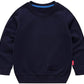 Unisex Kids Solid Cotton Thin Pullover Sweatshirt T-Shirt Toddler Baby Crewneck Long Sleeve Tshirts Tops Blouse Haxico Navy Blue