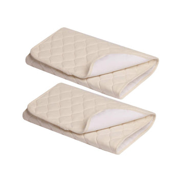 American Baby Company 2 Pack Waterproof Quilted Lap And Burp Pad Cover Made With Organic Cotton Top Layer, 21' X 14'