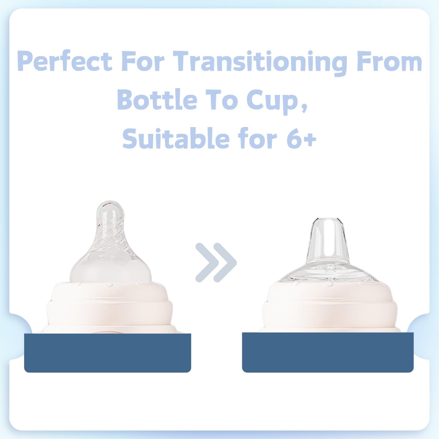 8Pack Replacement Silicone Spout Compatible With Nuk Activity And Learner Cups, Nipple Replacement Spouts Leak-Proof, Bpa-Free,