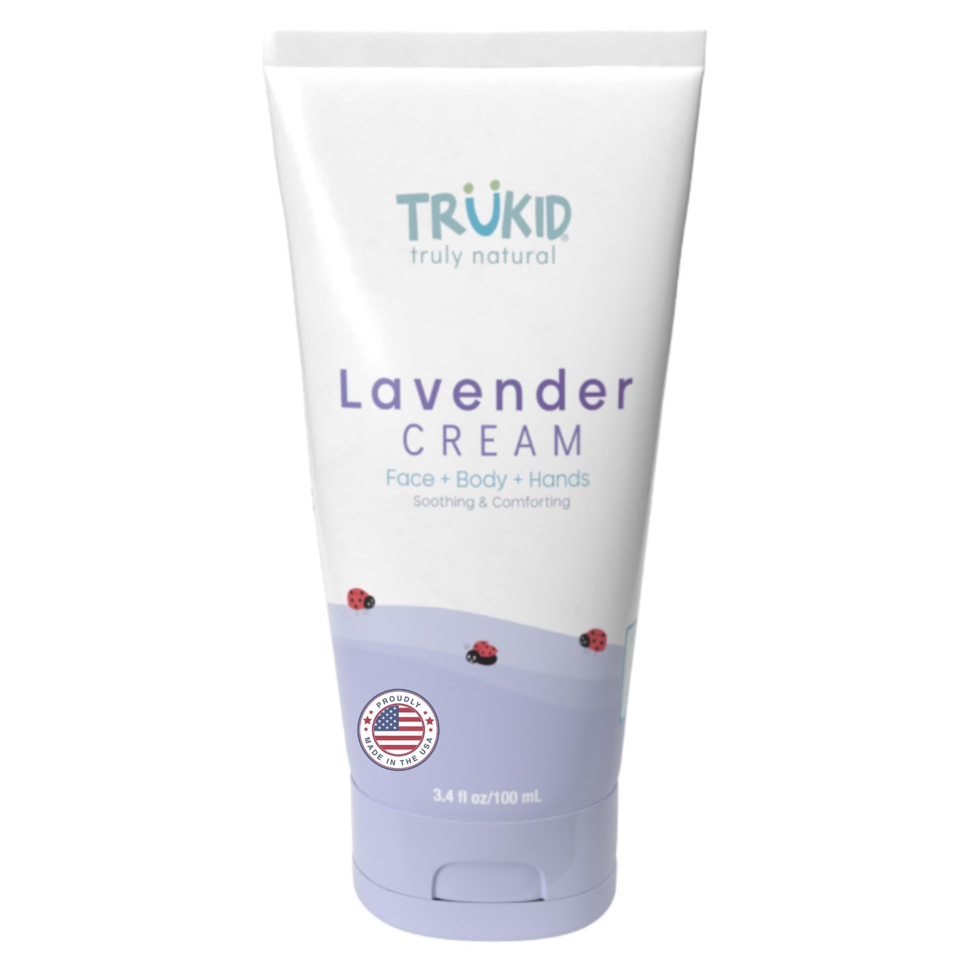 Trukid Lavender Skin Cream For Kids - Hydrates & Moisturizes Sensitive Skin, All Natural Ingredients, Enriched With Shea Butter,