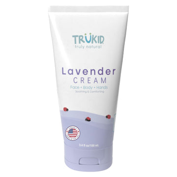 Trukid Lavender Skin Cream For Kids - Hydrates & Moisturizes Sensitive Skin, All Natural Ingredients, Enriched With Shea Butter,