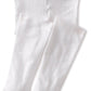 Jefferies Socks Baby Girls Pima Tight, White, 6-18 Months Us