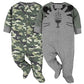 Gerber Baby Boys 2-Pack Sleep N Play Tigercamo Newborn