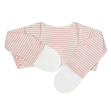 Edenswear Zinc-Infused Mitten Sleeves For Kids With Eczema (6 Months, Pink)