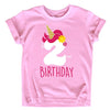 Unicorn 2Nd Birthday Outfits For Toddler Girls Two Year Old 2 Shirt Girl Second (Pink, 2 Years)