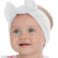 Babygiz Baby Girl Headbands-Infant,Toddler Cotton Handmade Hairbands With Bows Child Hair Accessories (White)