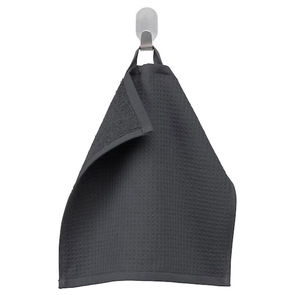SALVIKEN 100% Cotton Washcloth for Wiping Face, Changing Diapers, runny Nose (Anthracite) 30x30 cm (12x12 )