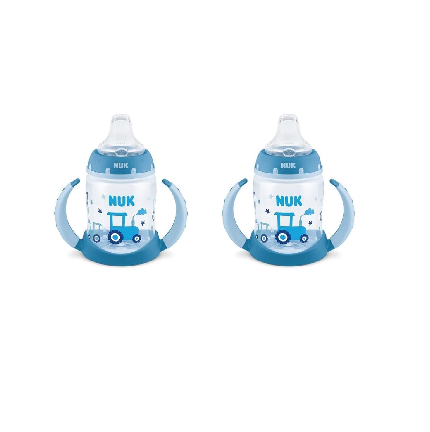 NUK Learner Cup (2 Count (Pack of 1), Tractor), Neutral