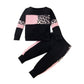 Wesidom Baby Girl Clothes Sets, 2Pcs Autumn Long Sleeve Clothes Outfits Toddler Girl Sweater Sets Black