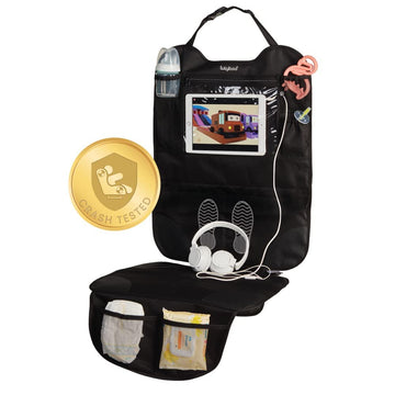 Lulyboo Car Seat Protection For Baby Carseat - Car Seat Organizer Back Seat - Behind Backseat Car Organizer For Kids Stuff, Toys