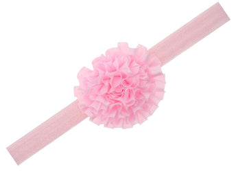 Akinoskids Light Pink Babygirl Elastic Rosset Headband (Akha1167Lp)