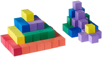 hand2mind Foam Blocks, Counting Cubes for Kids Math, 1 Inch Blocks for Preschool Crafts, Early Math Manipulatives for Preschool,