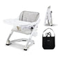 Feed Me 3-in-1 Travel High Chair Booster Seat for Infants and Toddlers - Transitional, Compact & Fits Any Chair, Swivel Tray, Sh