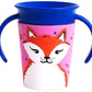 Munchkin Miracle 360 Wildlove Trainer Sippy Cup, 6 Oz, Red Fox