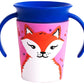 Munchkin Miracle 360 Wildlove Trainer Sippy Cup, 6 Oz, Red Fox