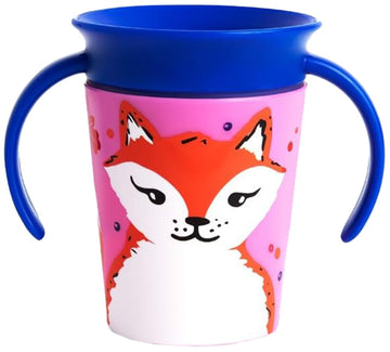 Munchkin Miracle 360 Wildlove Trainer Sippy Cup, 6 Oz, Red Fox