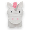 Yikes Twins Hooded Baby Towel For Kids 2-8 | Large 100% Cotton Baby Towel For Girls Or Boys In White | Cute Unicorn Bath Towels