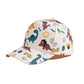 Evonest Kids Cap  Baby Dinosaurs Printed Cap For 35 Years, Sunshade Hat (White)