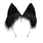 Vigvan Handmade Wolf Fox Ears Animal Cosplay Cute Head Accessories For Halloween (Chain Black)