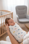 DEVAALISHA Enterprise Hug Swaddle for New Born Baby 100% Soft Cotton Muslin | Lightweight, Breathable Multipurpose Swaddlers Wra