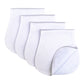 Arnzion Baby Burp Cloths Baby Burp Set Curved Absorbent and Soft Valuable 4 Pack (White)