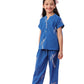 SAY Kids Night Suit for Girls, Pure Cotton Blue Color Regular Fit, Animal Printed, Round Neck, Night Suit for Kids, Sleep Wear, 