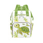 YallLocoMo Custom Diaper Bag Backpack Name Gift Cute Underwater Sea Turtle Cute Versatile Travel Bag: Large Capacity & Multiple 