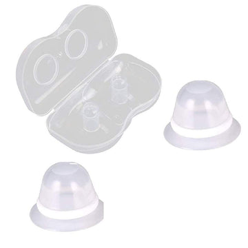 Finever Nipplesuckers Silicone Nipple Corrector For Flat Inverted Nipples For Breastfeeding Mother Or Women With Clear Case 1Pai